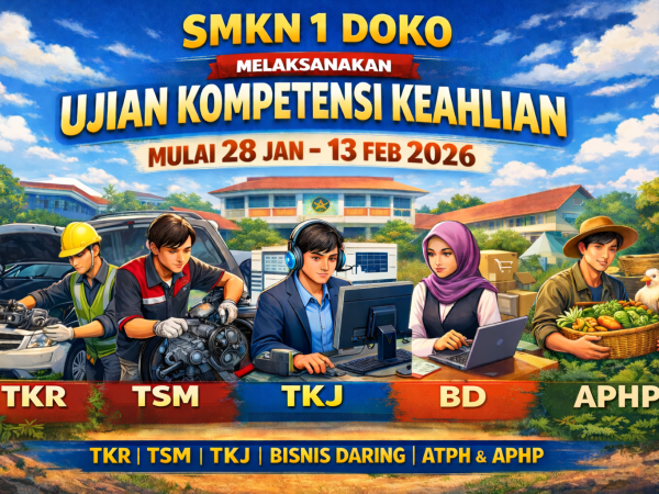 SMKN 1 Doko Laksanakan Ujian Kompetensi Keahlian Tahun 2026