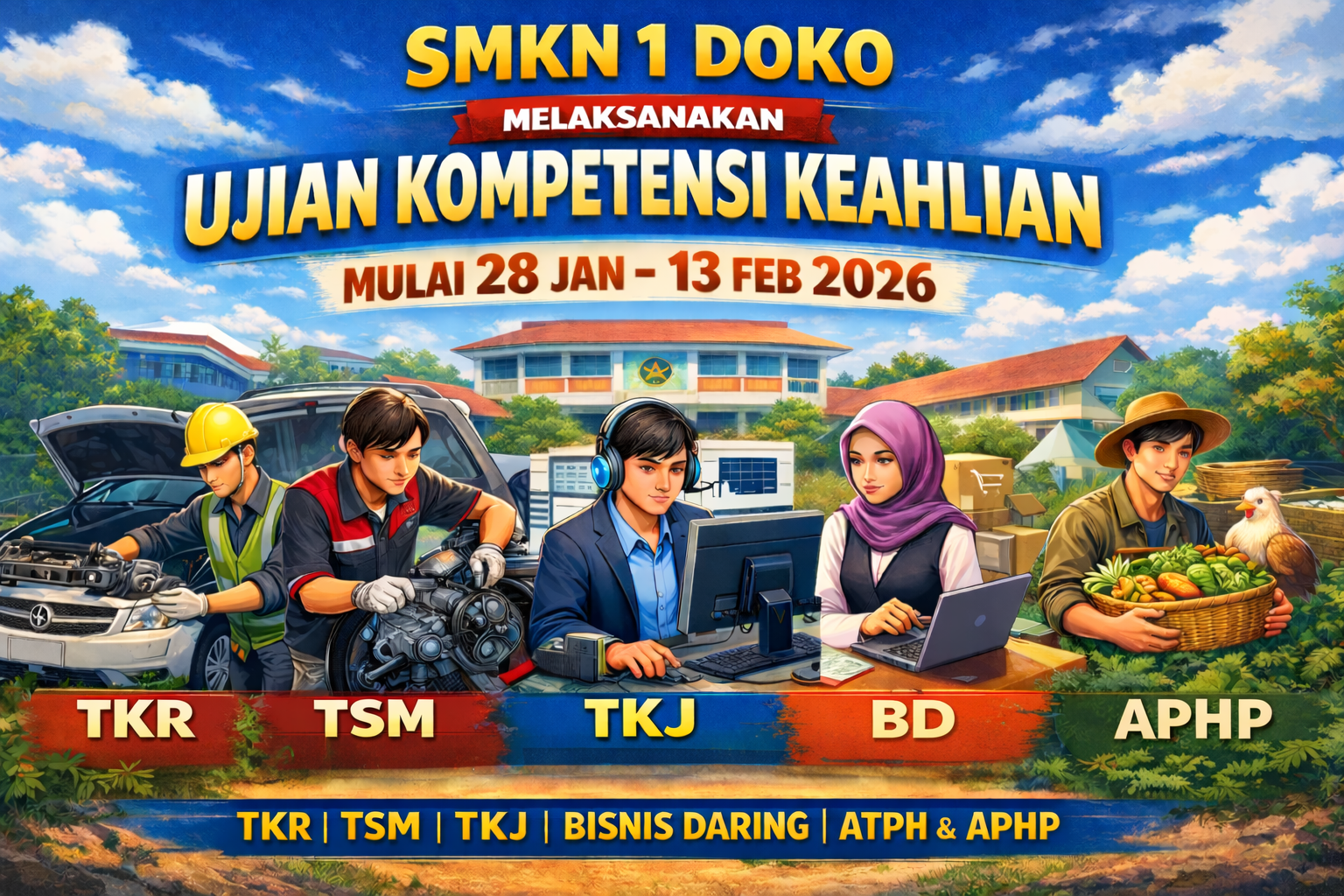 SMKN 1 Doko Laksanakan Ujian Kompetensi Keahlian Tahun 2026 SMKN 1 Doko Laksanakan Ujian Kompetensi Keahlian Tahun 2026