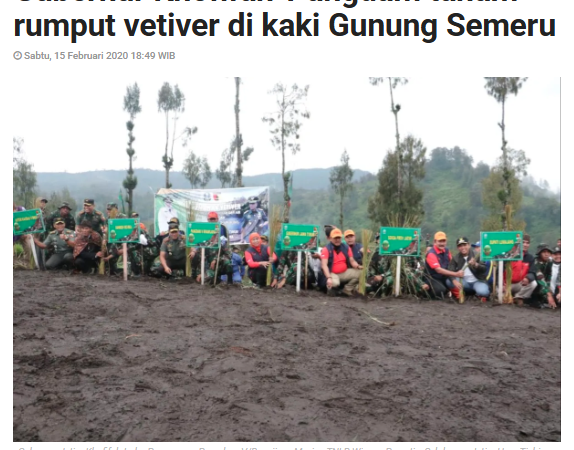 Tahukah Kamu? Rumput Vetiver Jadi Solusi Mitigasi Bencana di Sekolah
