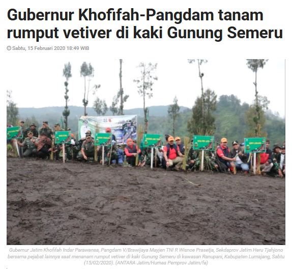 Tahukah Kamu? Rumput Vetiver Jadi Solusi Mitigasi Bencana di Sekolah Tahukah Kamu? Rumput Vetiver Jadi Solusi Mitigasi Bencana di Sekolah